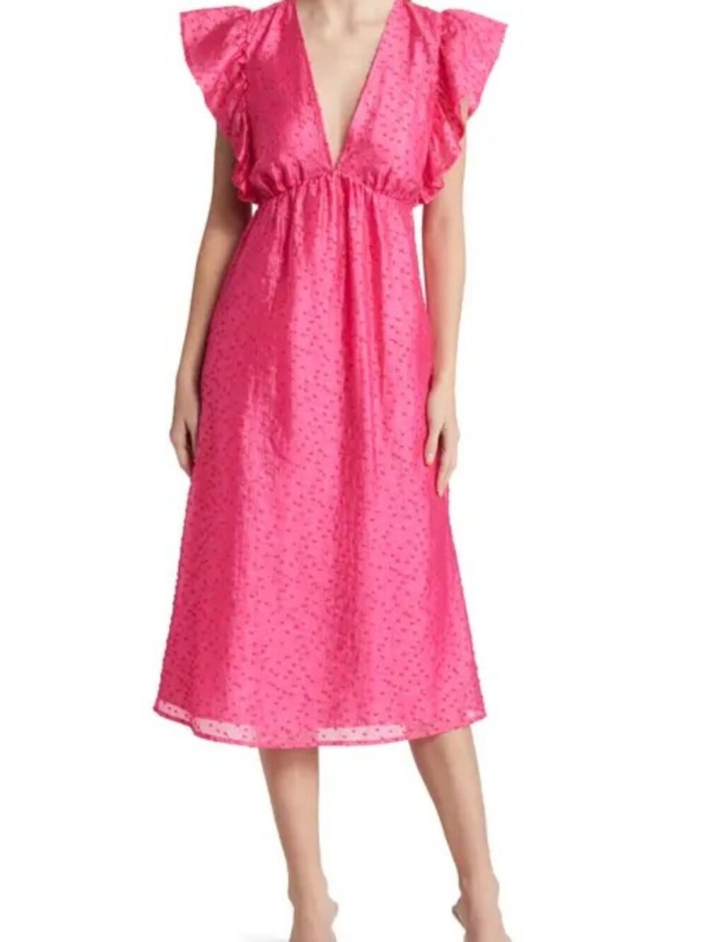 Hot Pink Chelsea 28 Dress V Neck Summer Dress